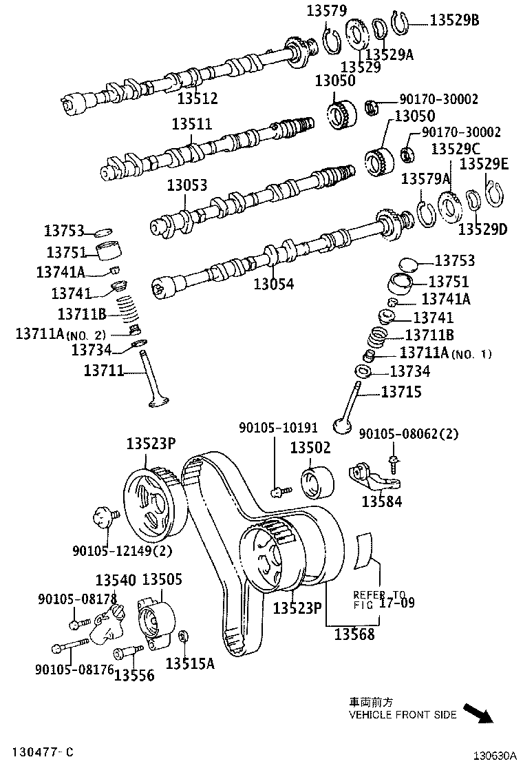 Árbol de levas y válvula