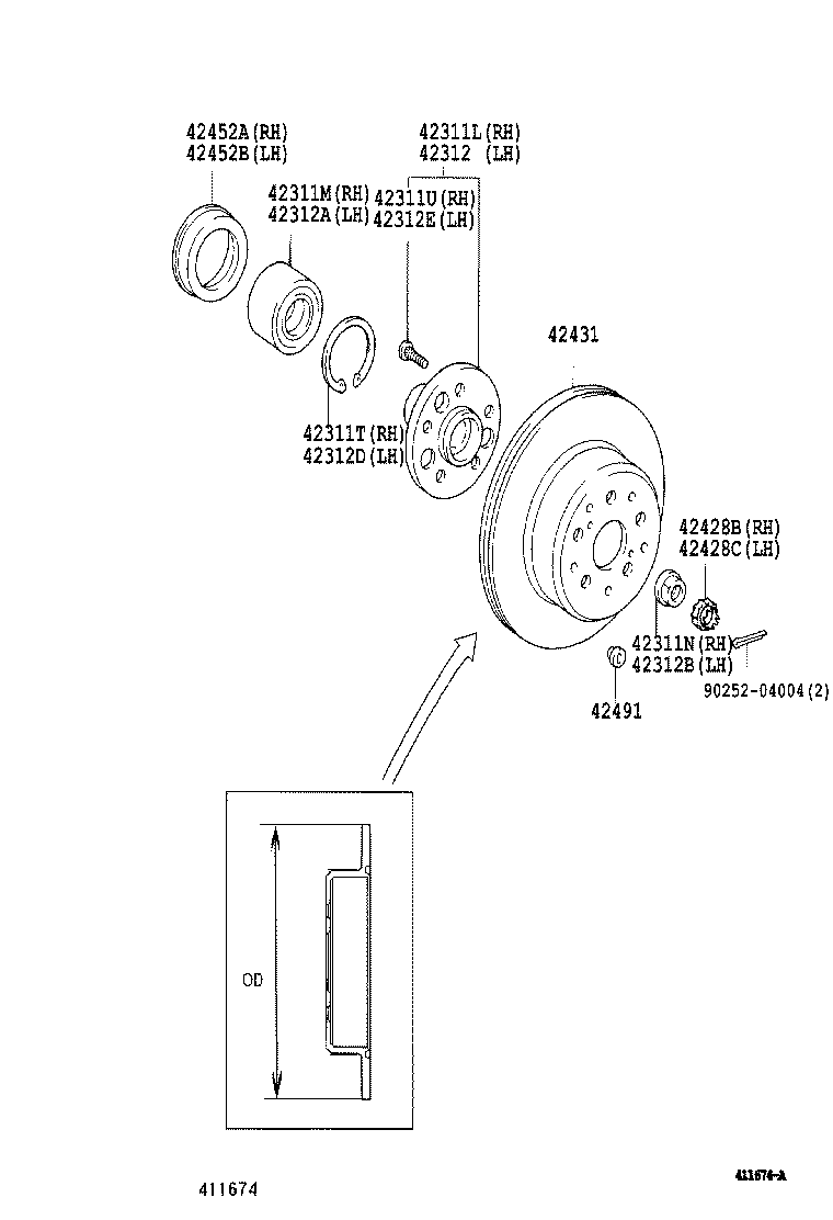 Rear Axle Shaft Hub