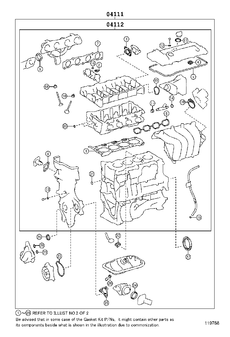 Engine Overhaul Gasket Kit