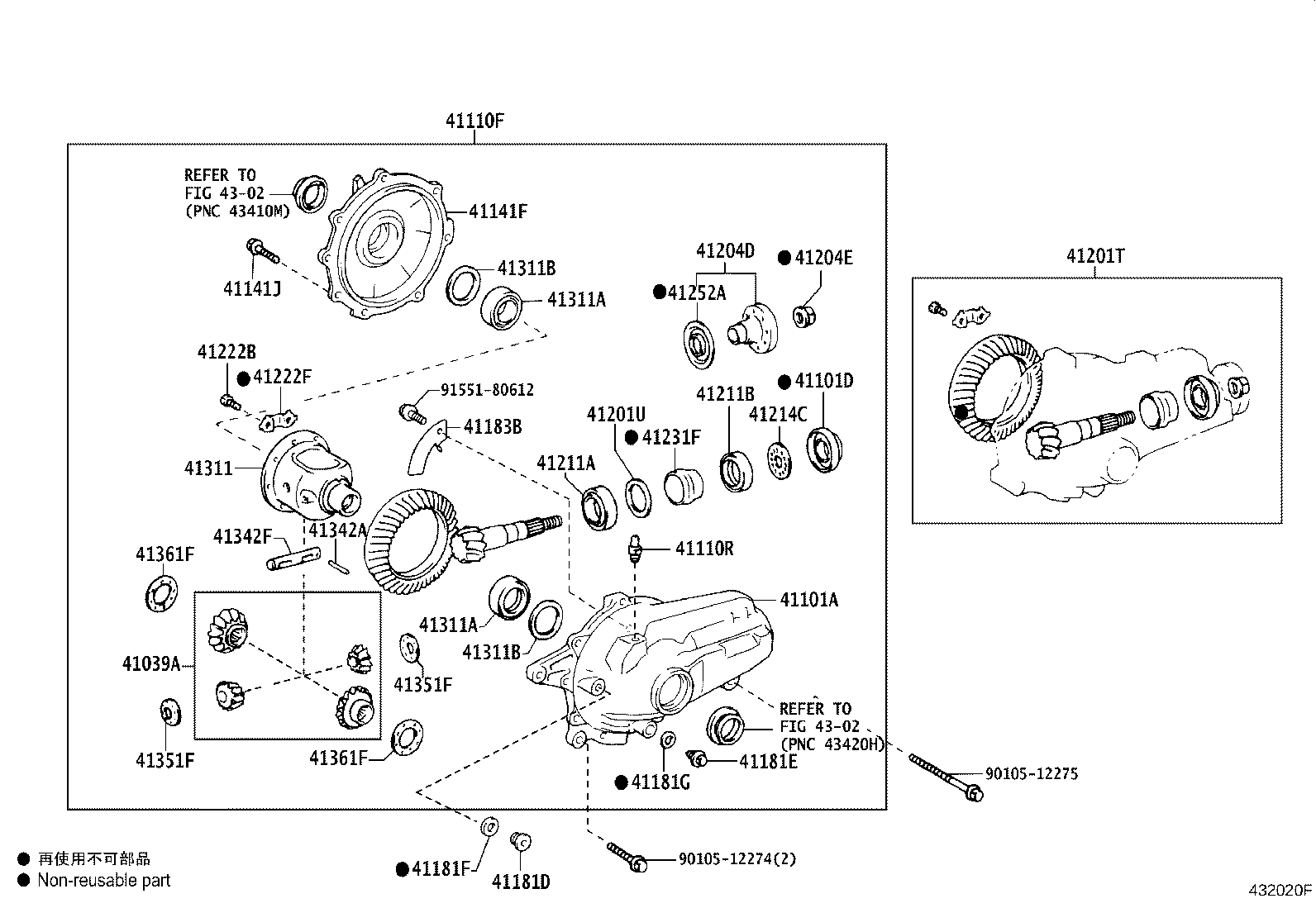 Front Axle Housing & Differential