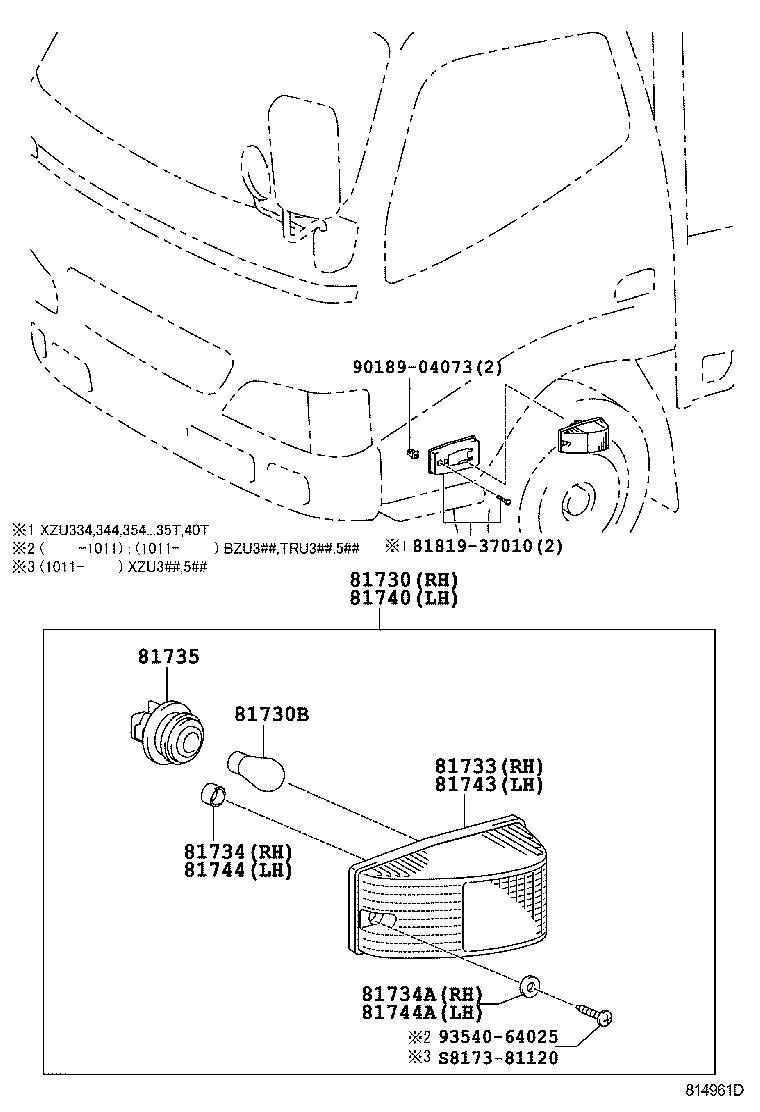 Turn Signal Lamp & Outer Mirror Lamp