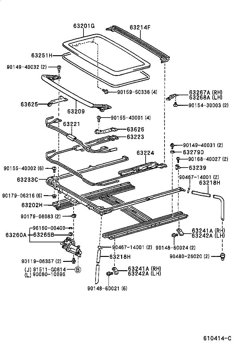 Panel & Back Window Glass