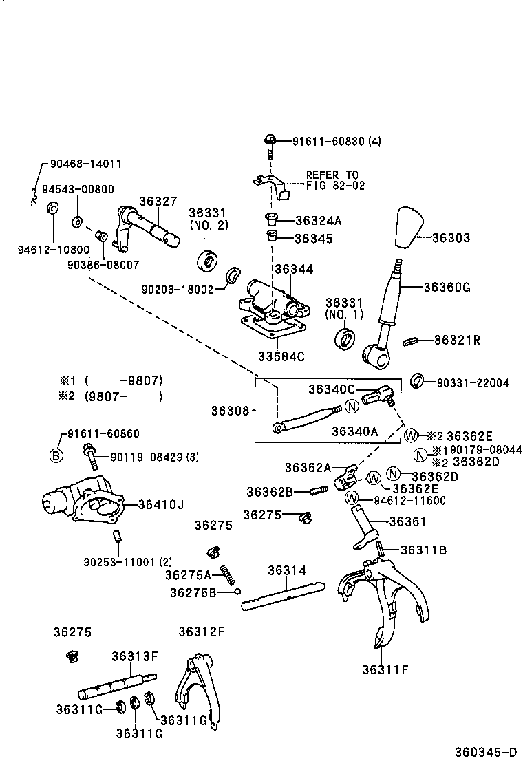 Transfer Lever & Shift Rod