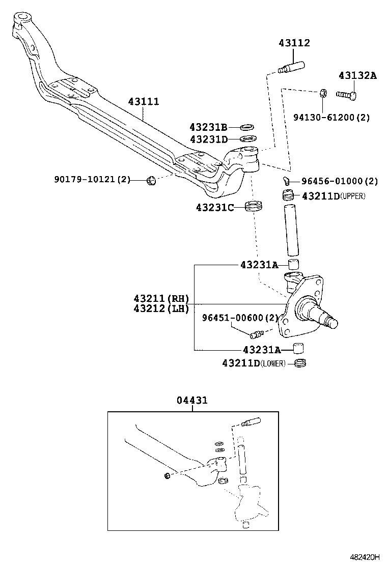 Front Axle Arm Steering Knuckle