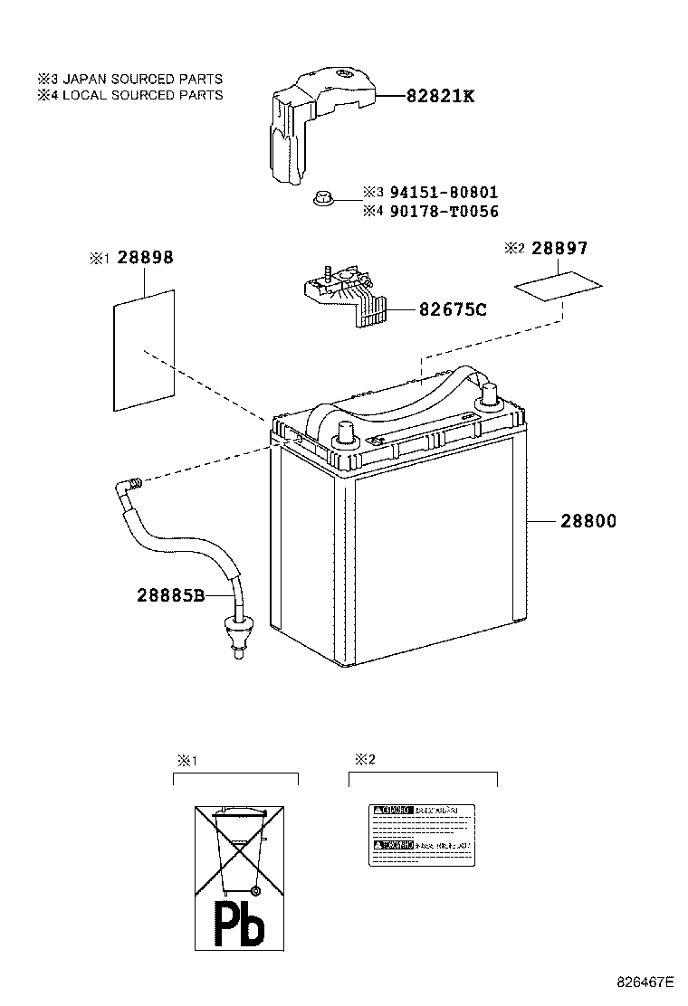 Battery Battery Cable