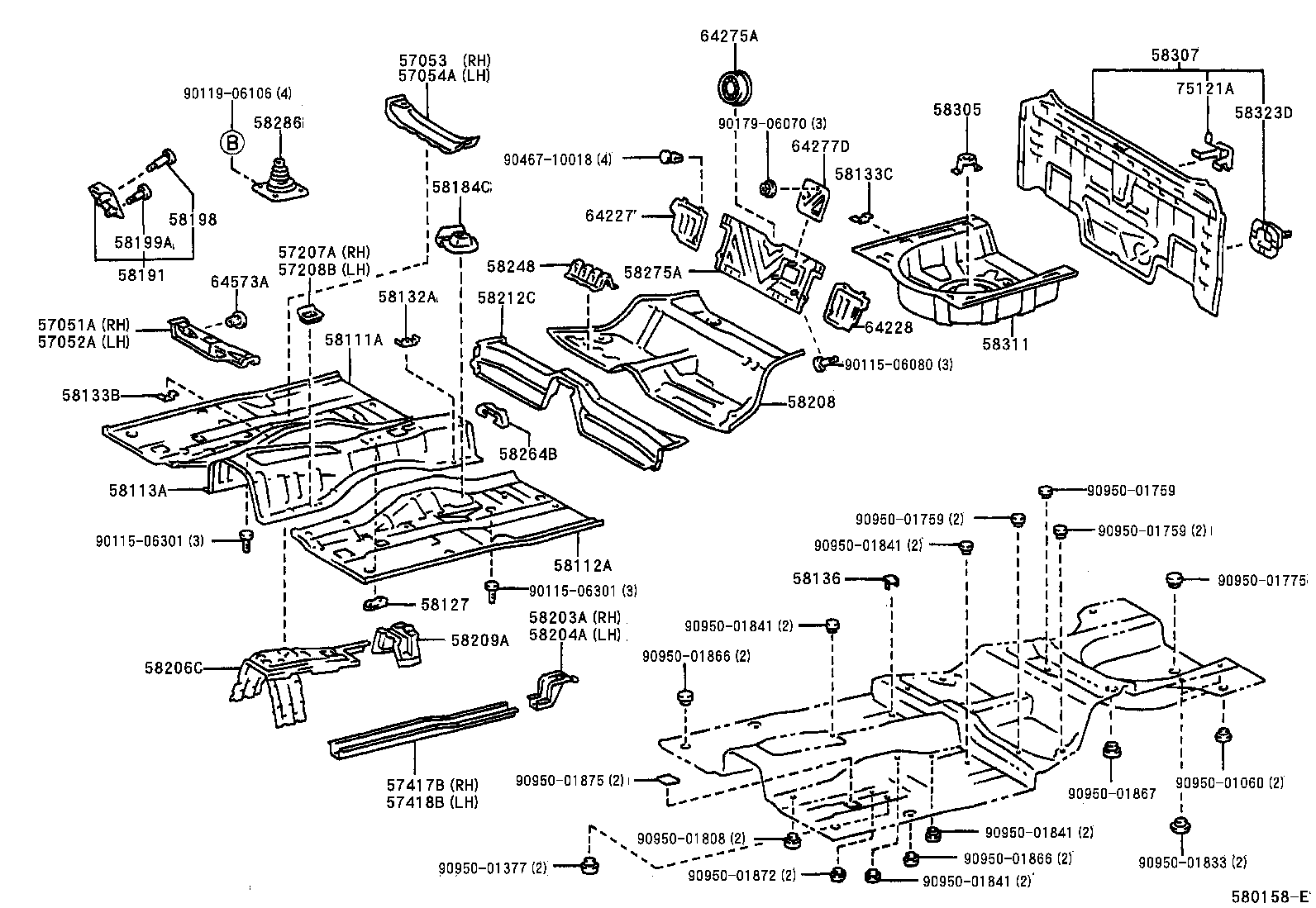 Floor Pan & Lower Back Panel