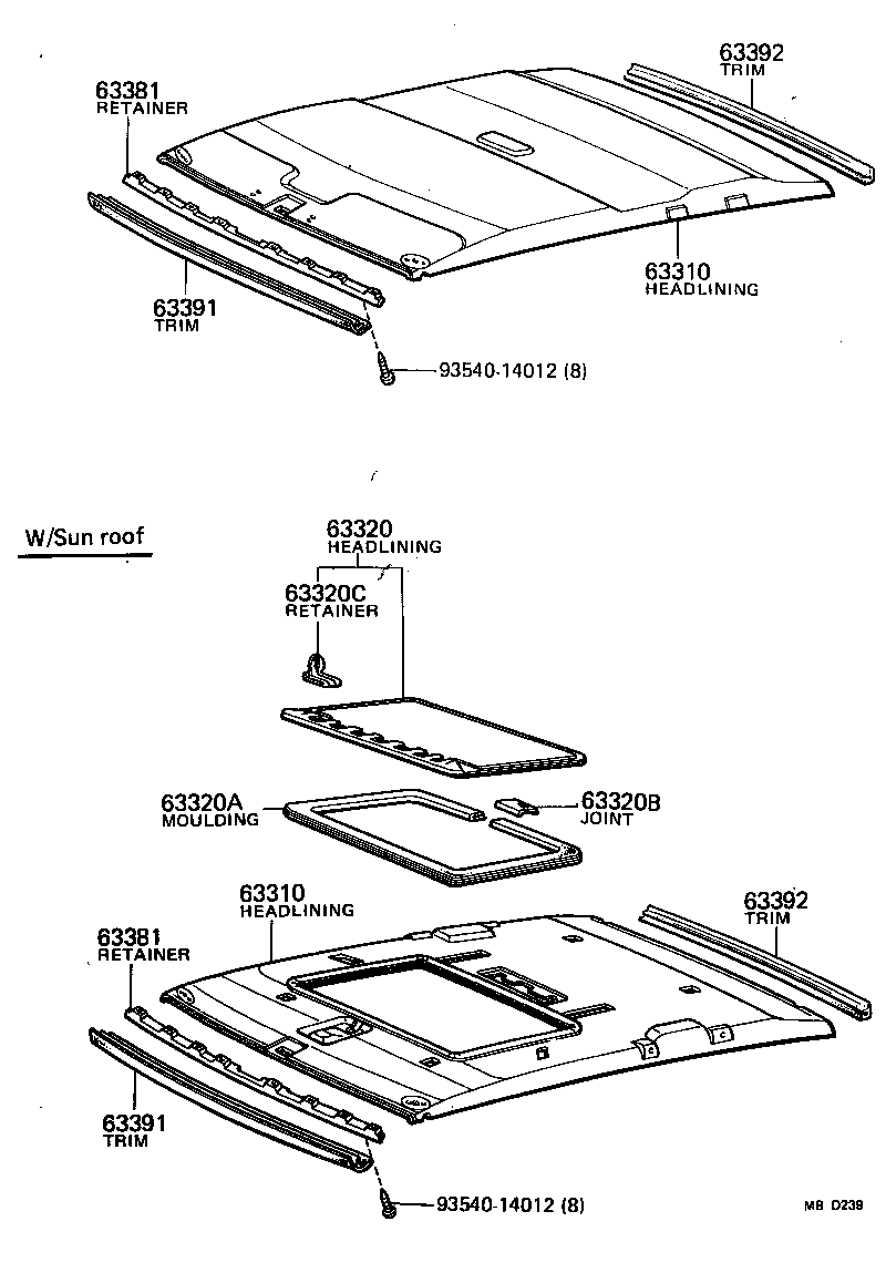 Headlining & Silencer Pad