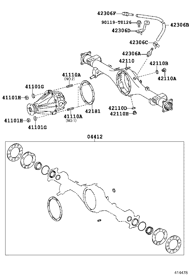 Rear Axle Housing Differential