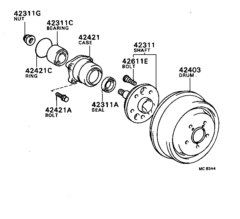 Rear Axle Shaft Hub