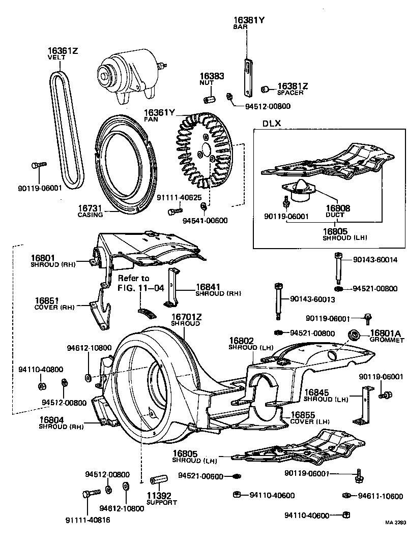 Carcasa del ventilador