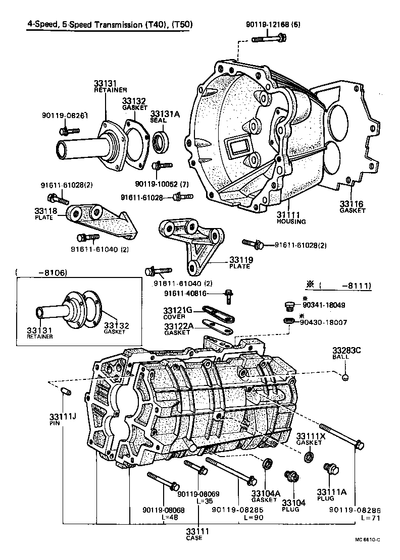 Clutch Housing + Transmission Case