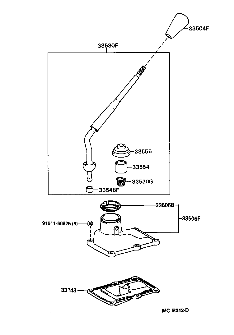 Shift Lever & Retainer