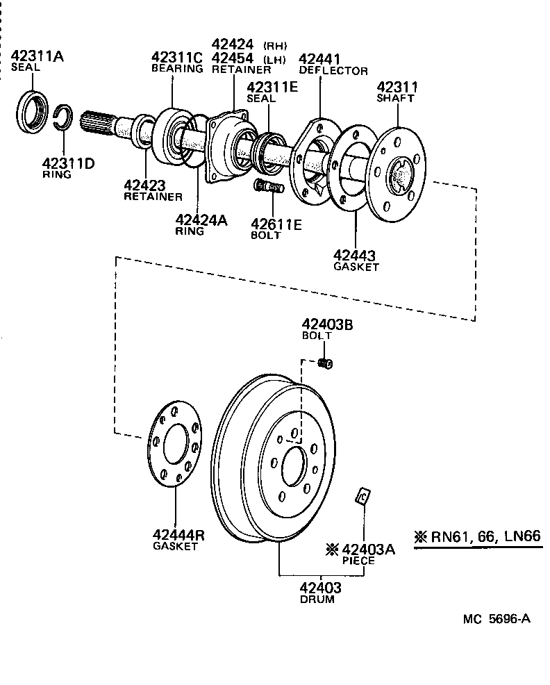 Rear Axle Shaft Hub