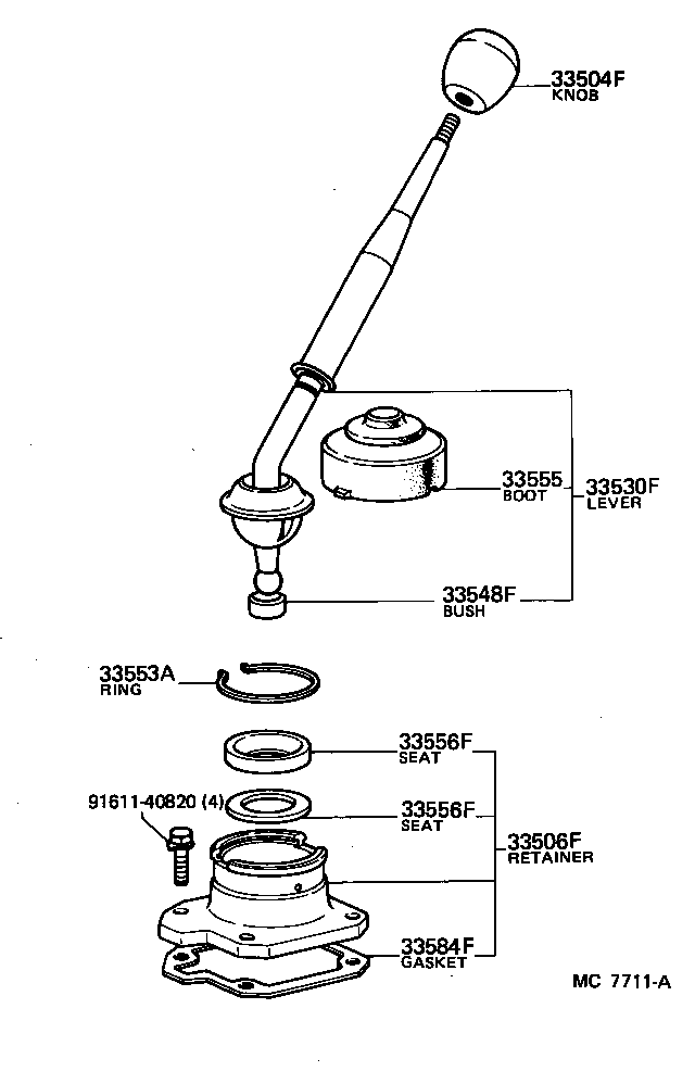Shift Lever & Retainer