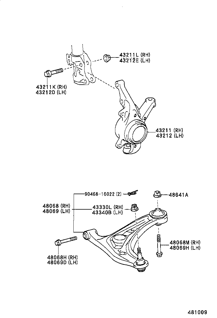 Front Axle Arm Steering Knuckle