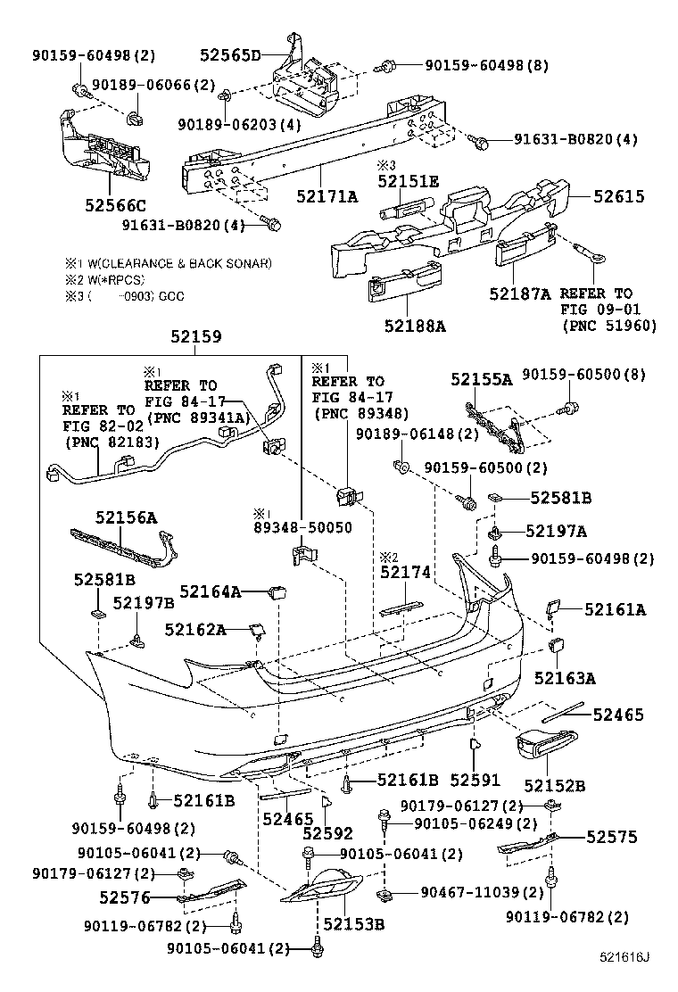 Rear Bumper & Bumper Stay