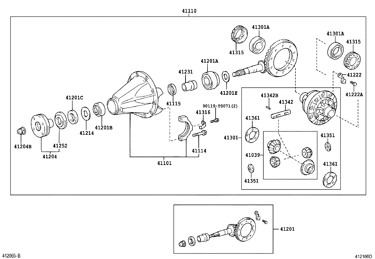 Rear Axle Housing Differential