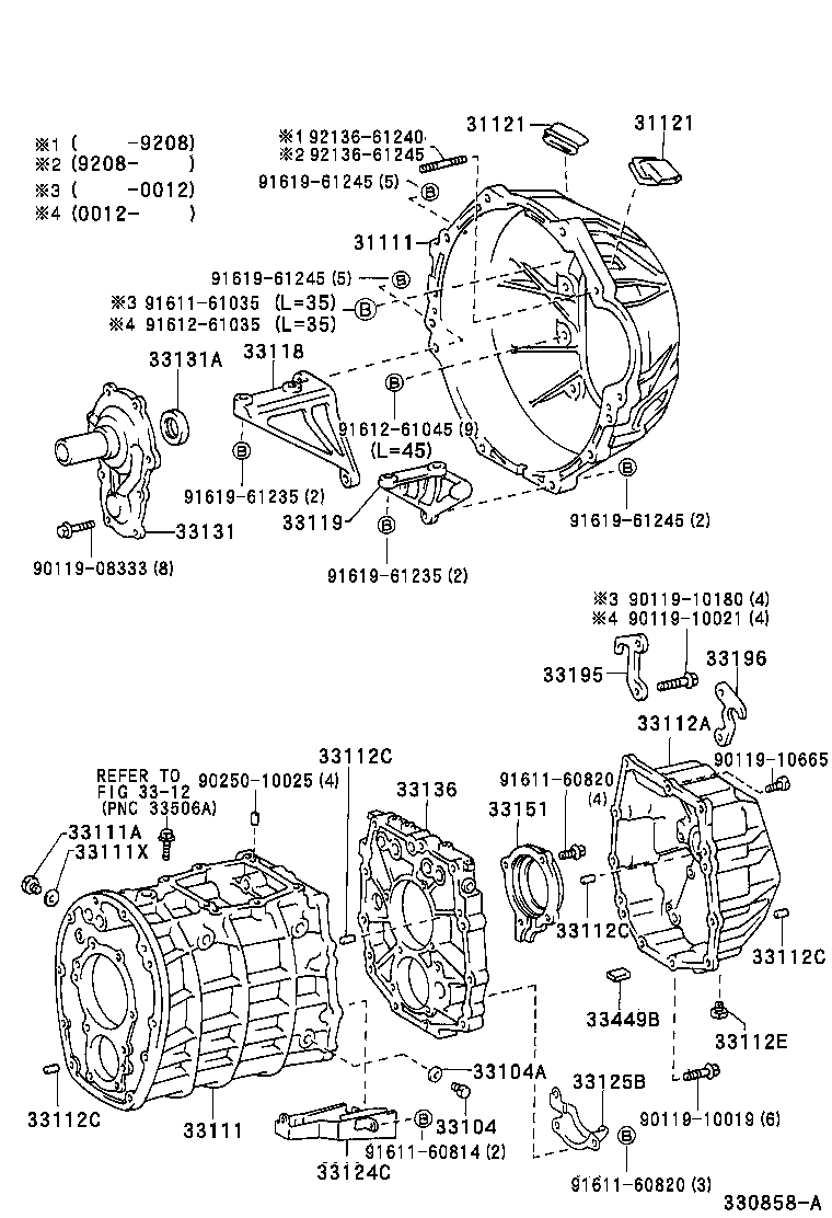 Clutch Housing + Transmission Case