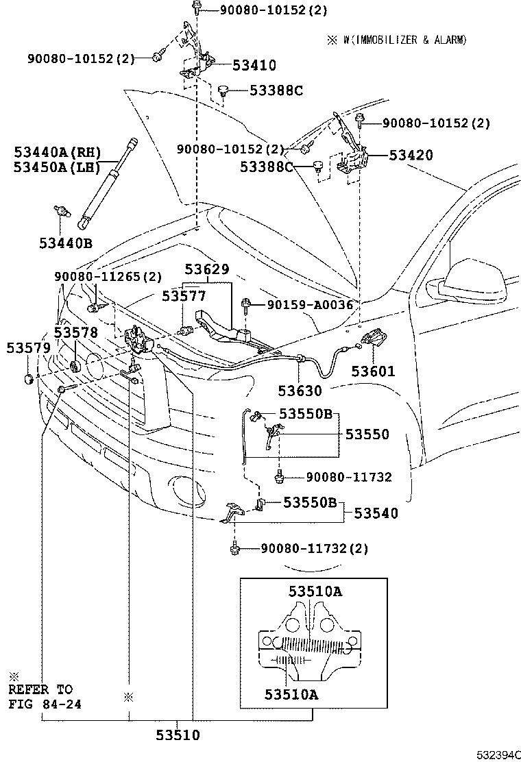 Hood Lock & Hinge