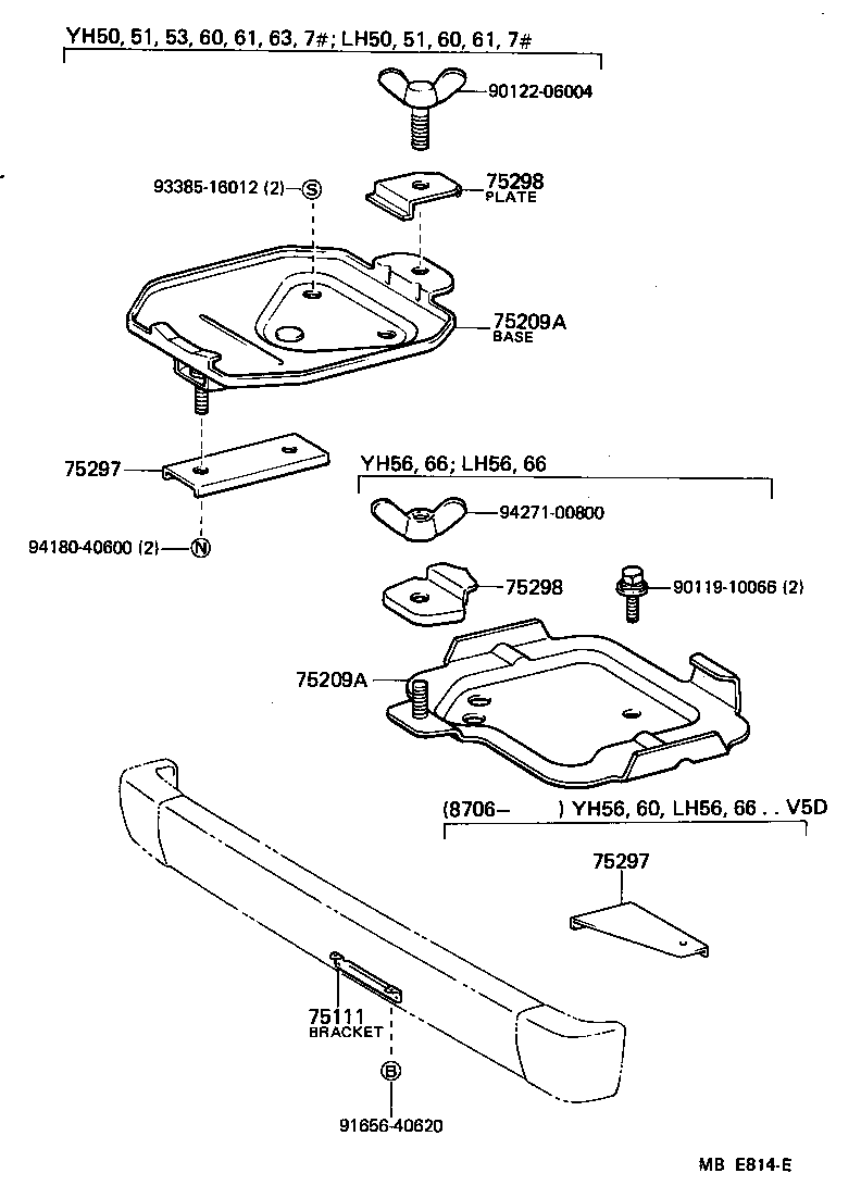 Soporte de placa de matrícula de caja de herramientas