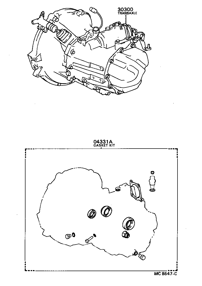 Conjunto de transmisión o transmisión y kit de juntas