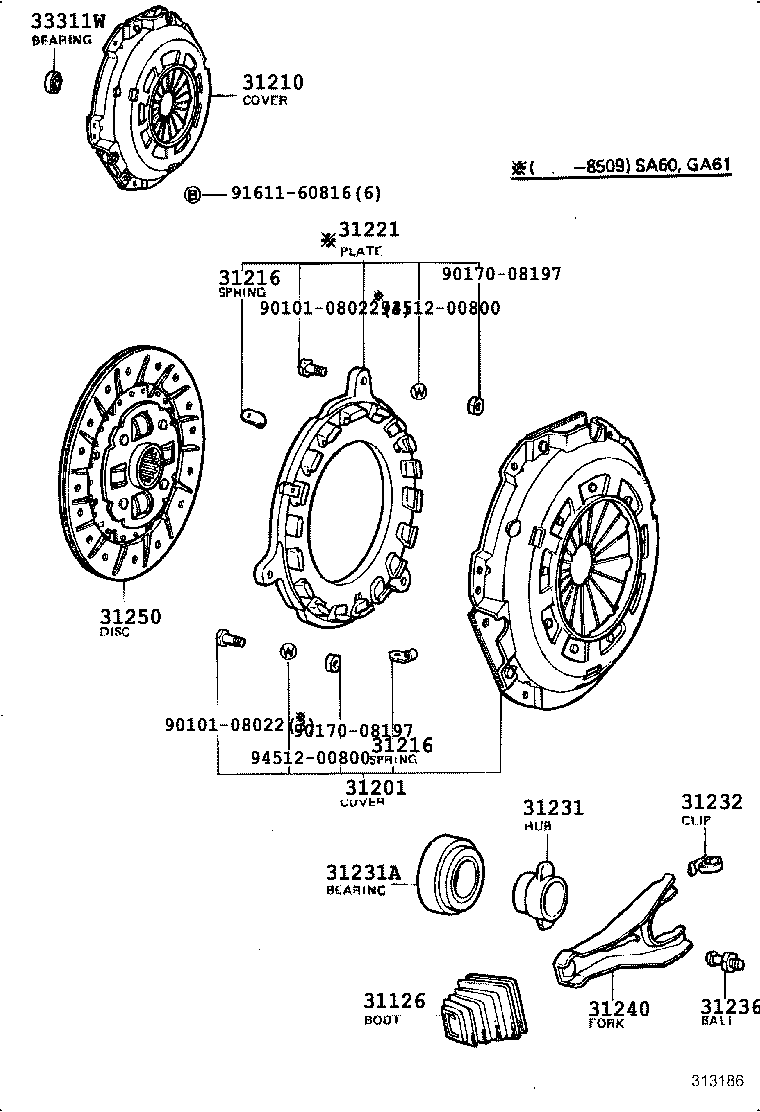 Clutch & Release Fork