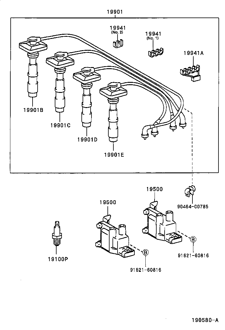 Ignition Coil Spark Plug Glow Plug