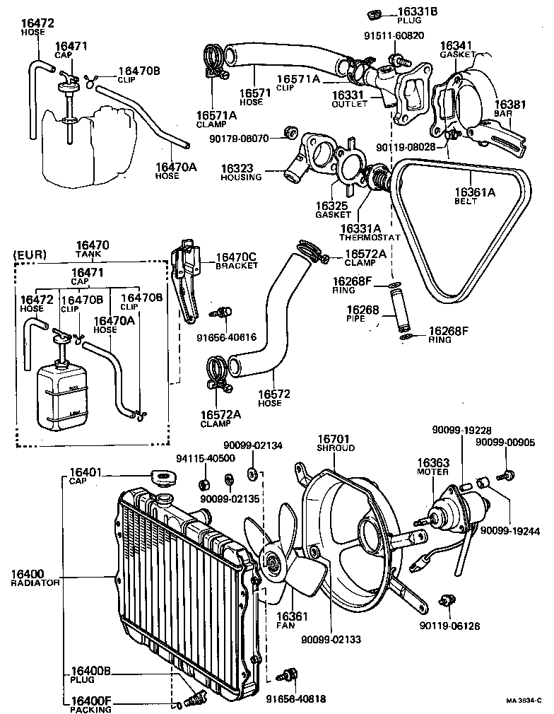 Radiator Water Outlet
