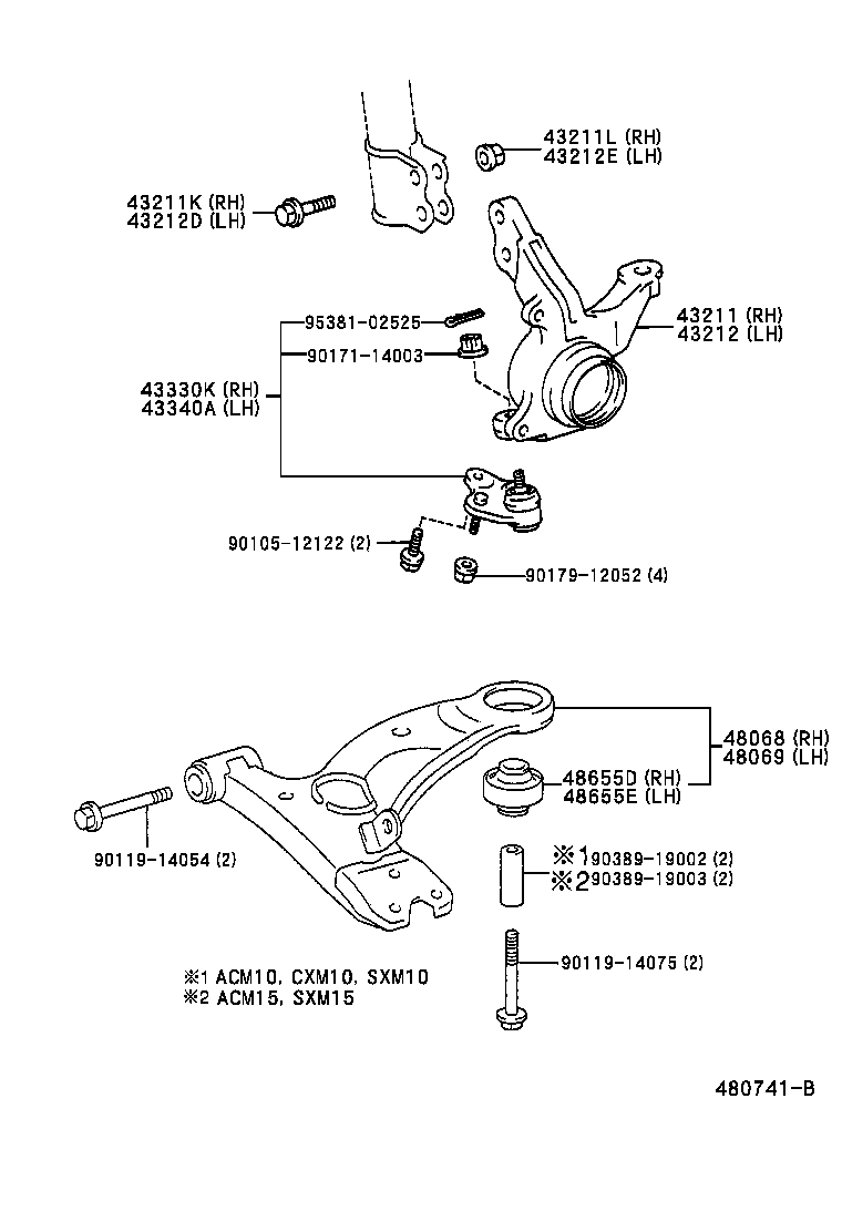 Front Axle Arm Steering Knuckle