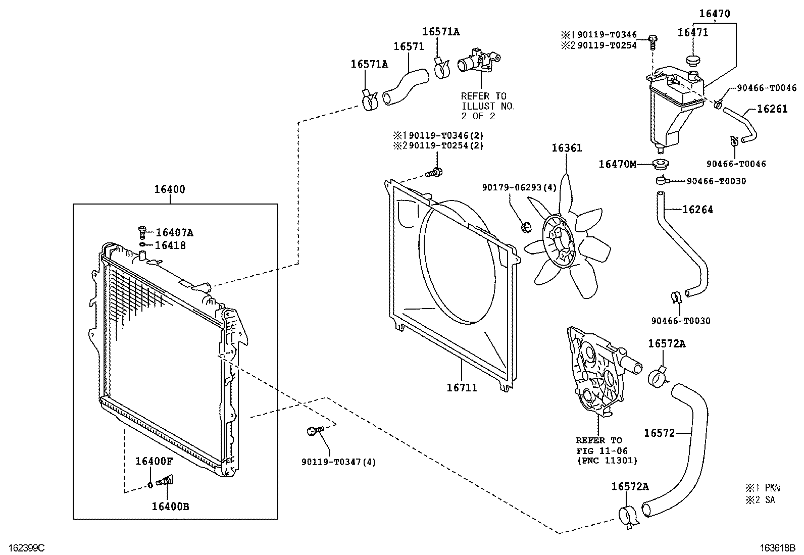 Radiator Water Outlet