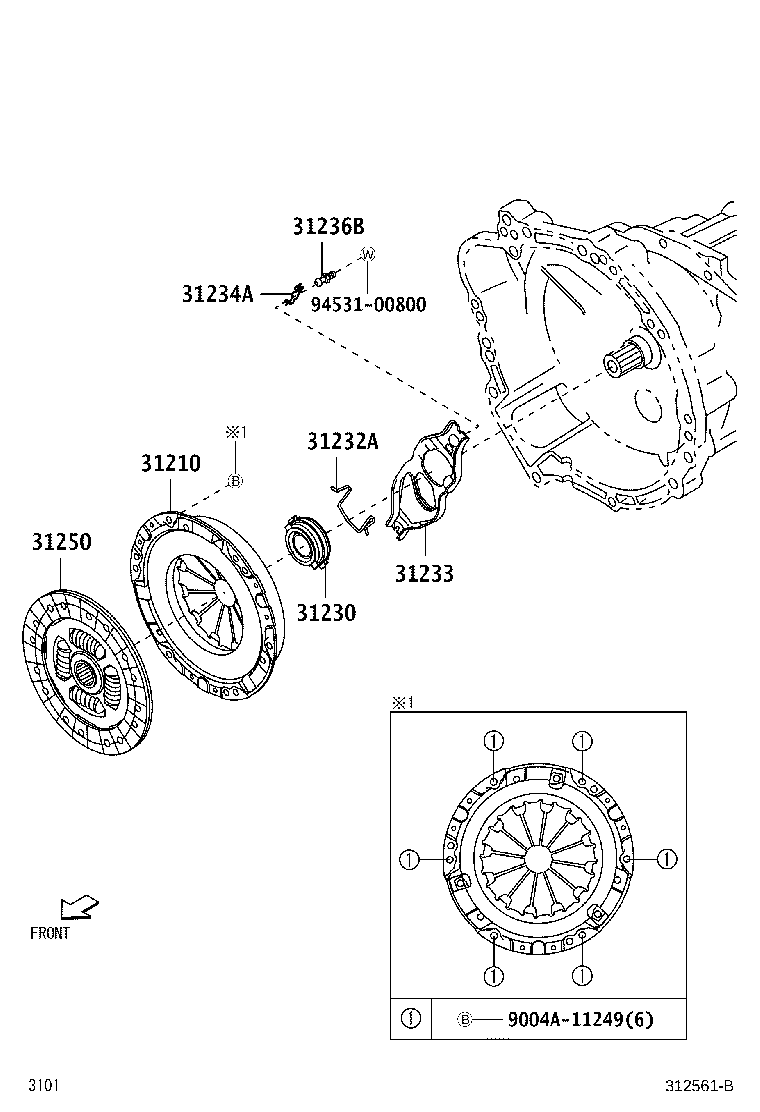 Horquilla de embrague y liberación