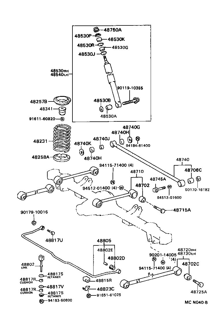 Rear Spring & Shock Absorber