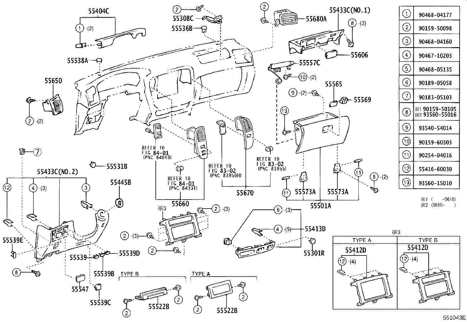 Instrument Panel Glove Compartment