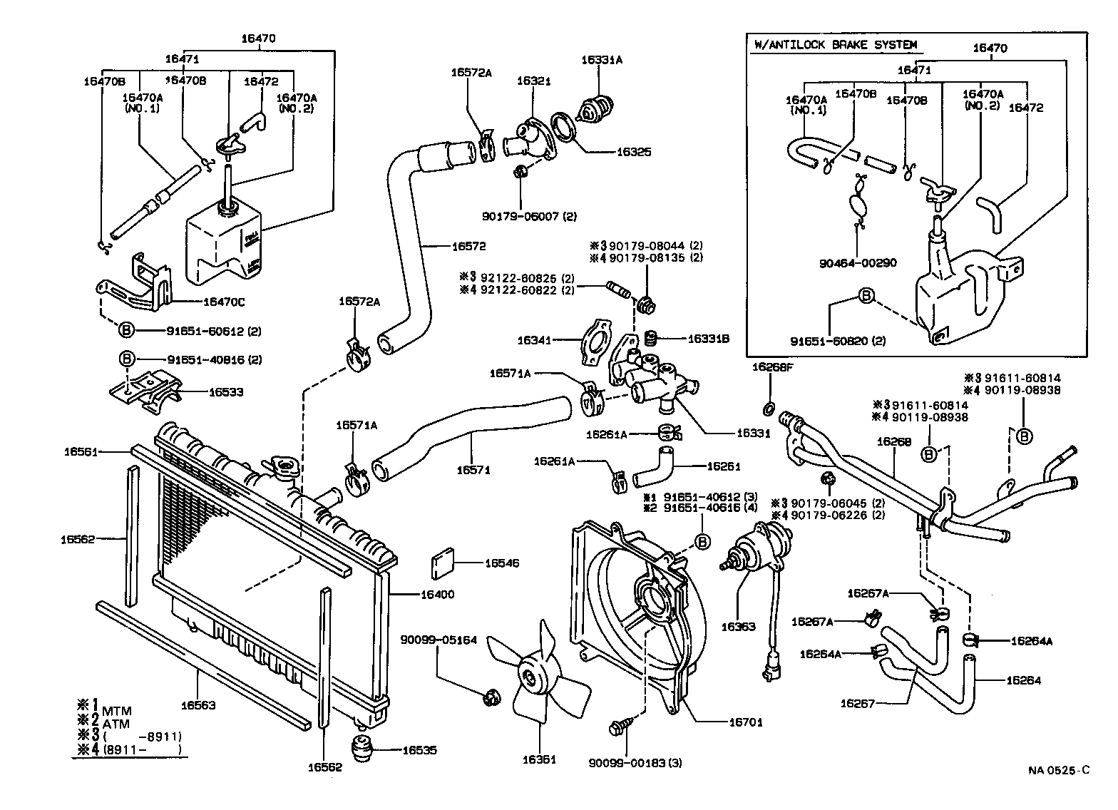 Radiator Water Outlet