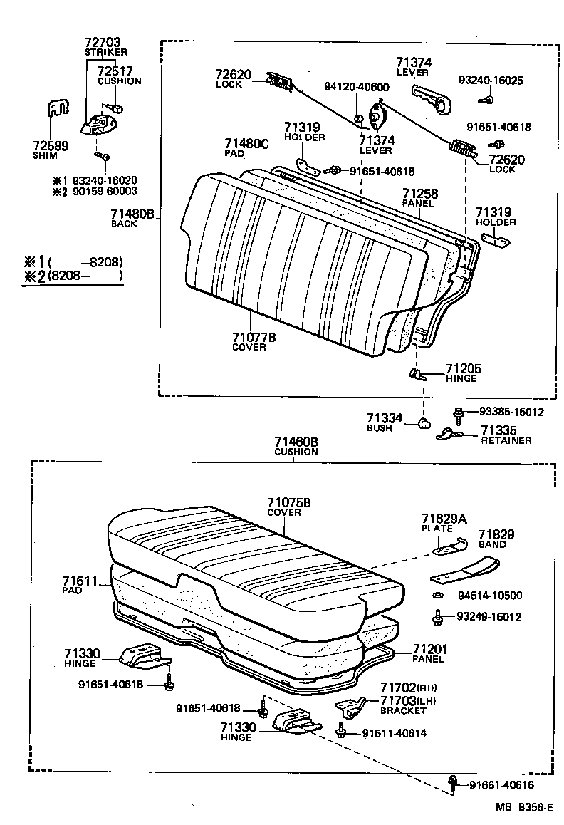 Rear Seat & Seat Track