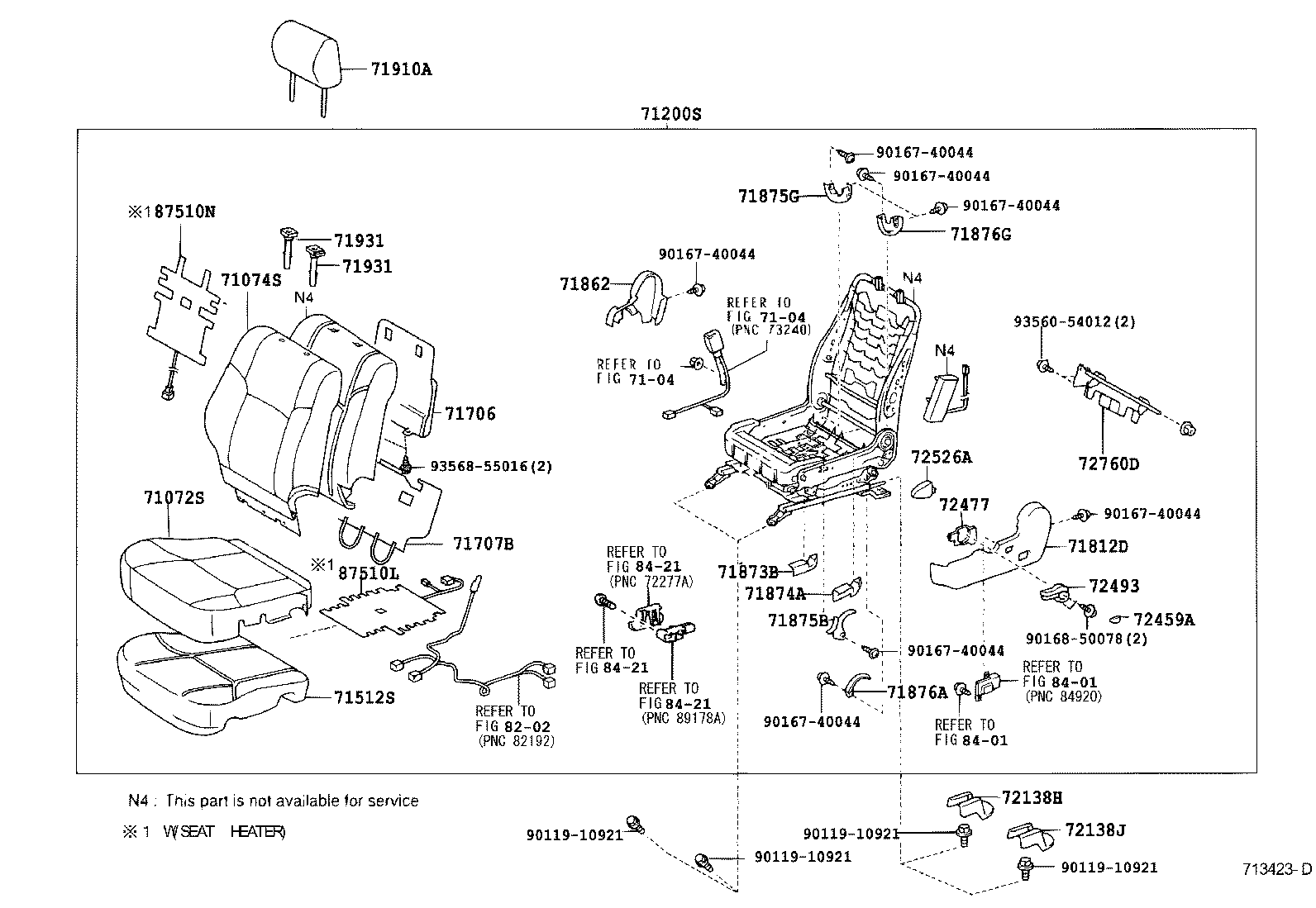 Front Seat & Seat Track