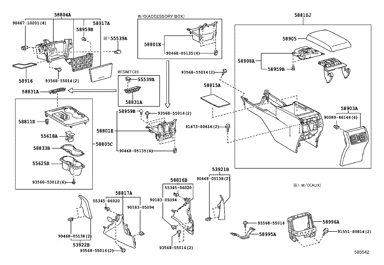 Console Box & Bracket