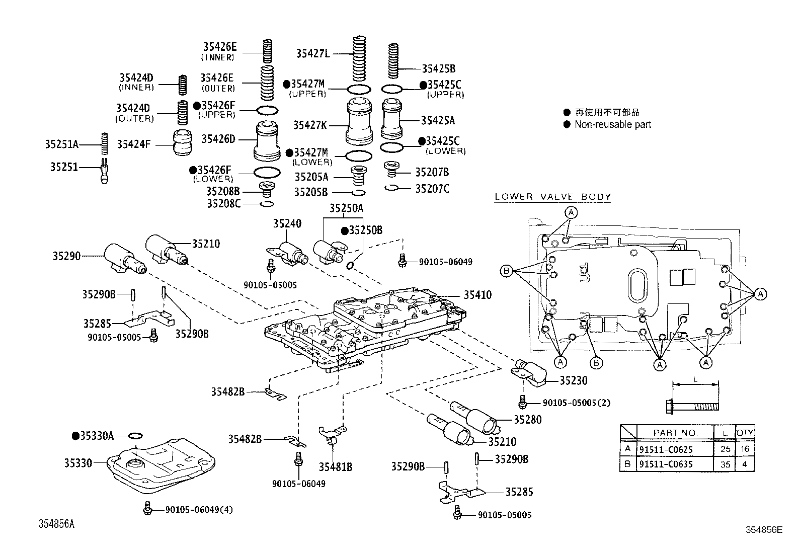 Valve Body Oil Strainer