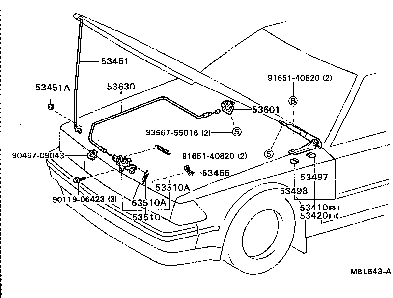 Hood Lock & Hinge