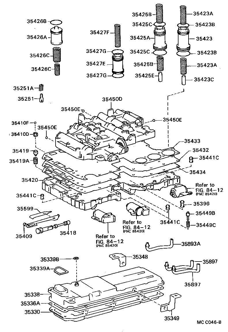 Colador de aceite del cuerpo de válvula