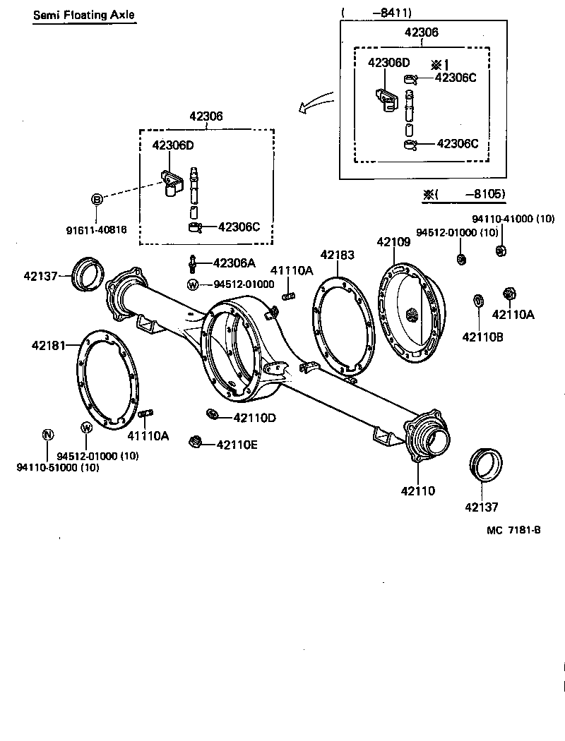 Rear Axle Housing Differential