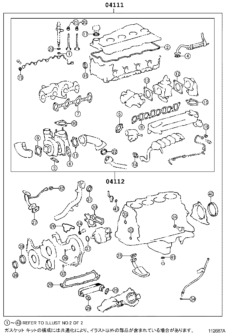 Engine Overhaul Gasket Kit