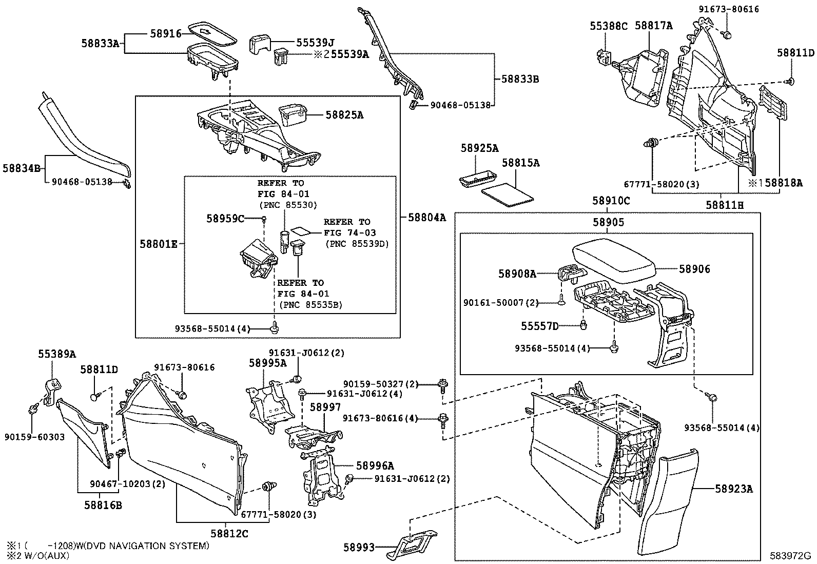 Console Box & Bracket