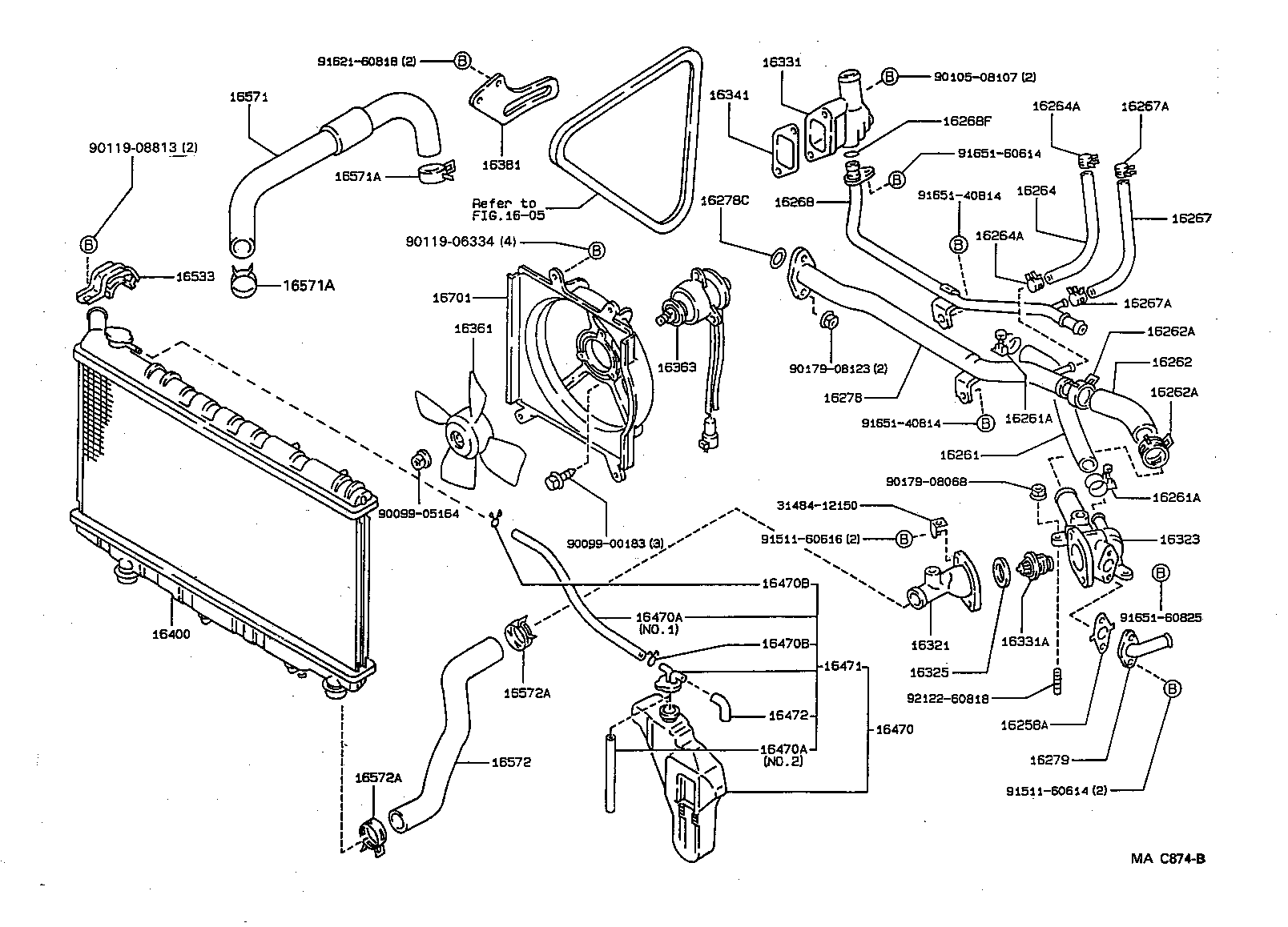 Radiator Water Outlet