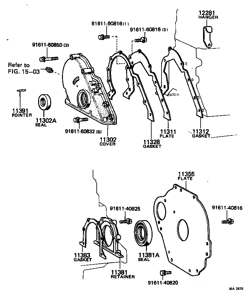 Timing Gear Cover & Rear End Plate