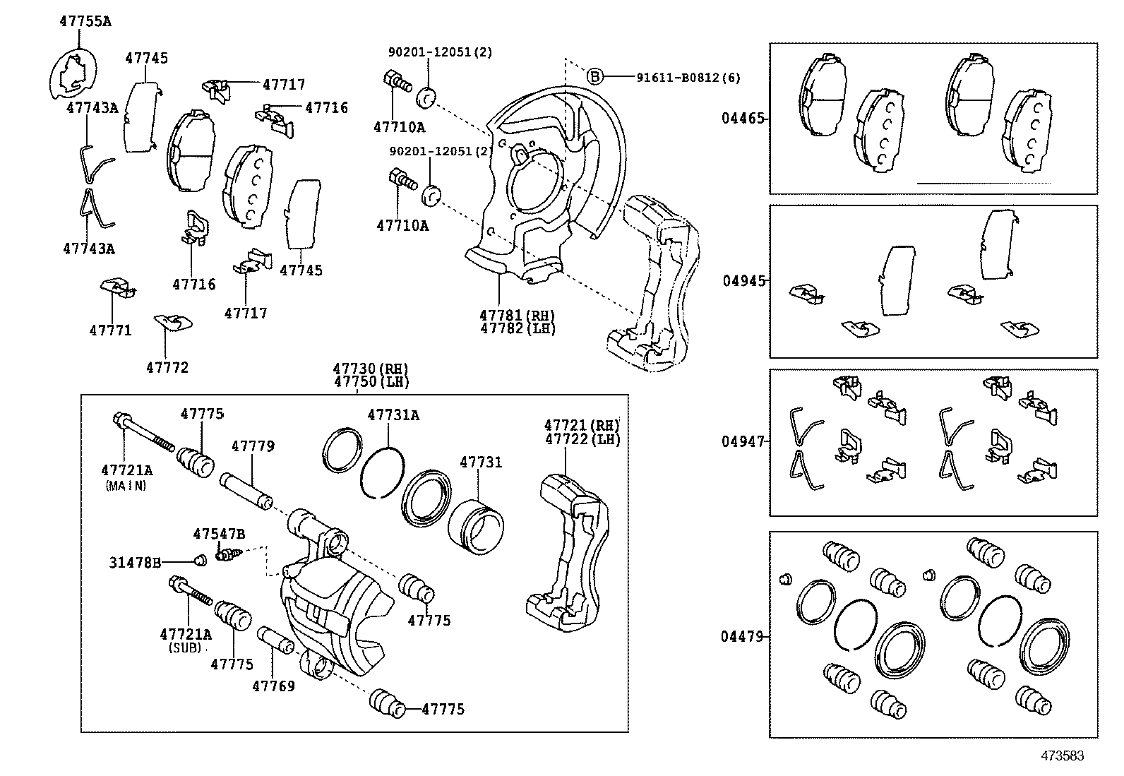 Front Disc Brake Caliper Dust Cover