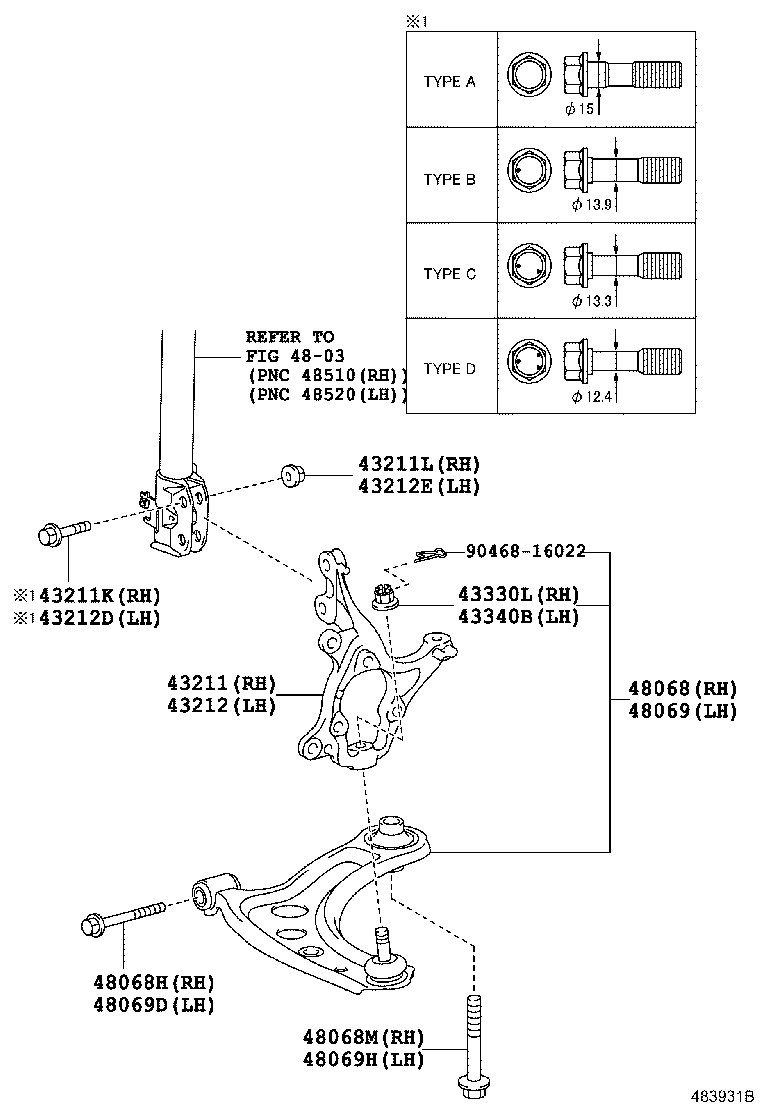 Front Axle Arm Steering Knuckle
