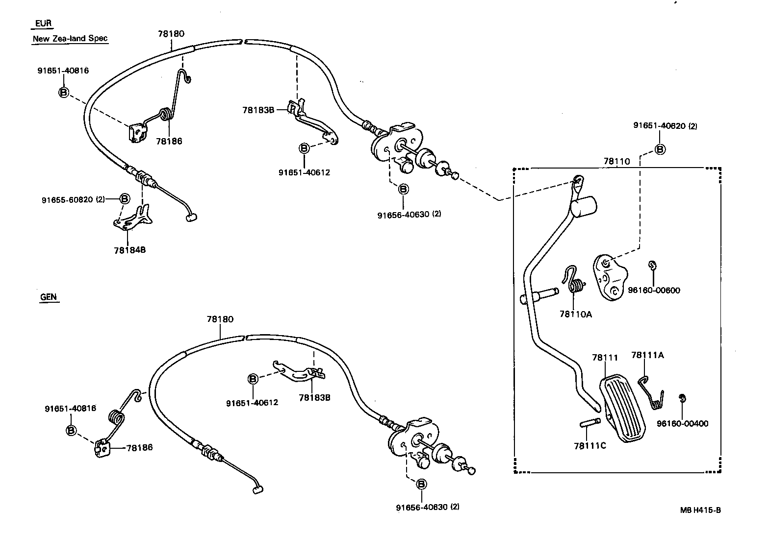 Enlace del acelerador