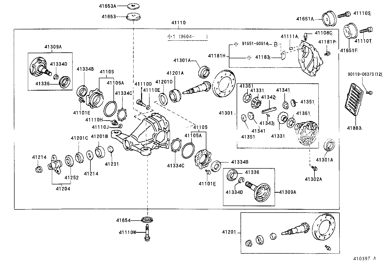 Rear Axle Housing Differential