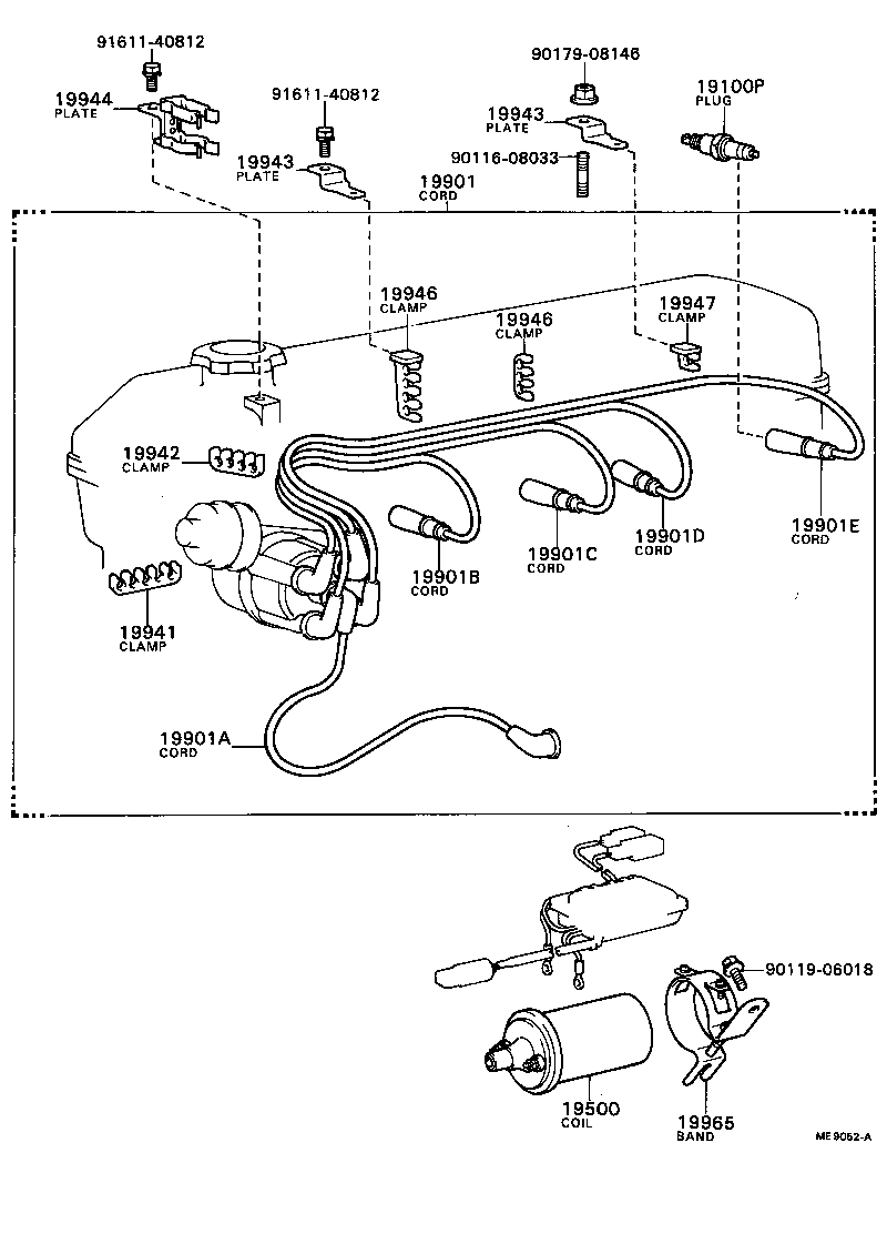Ignition Coil Spark Plug Glow Plug